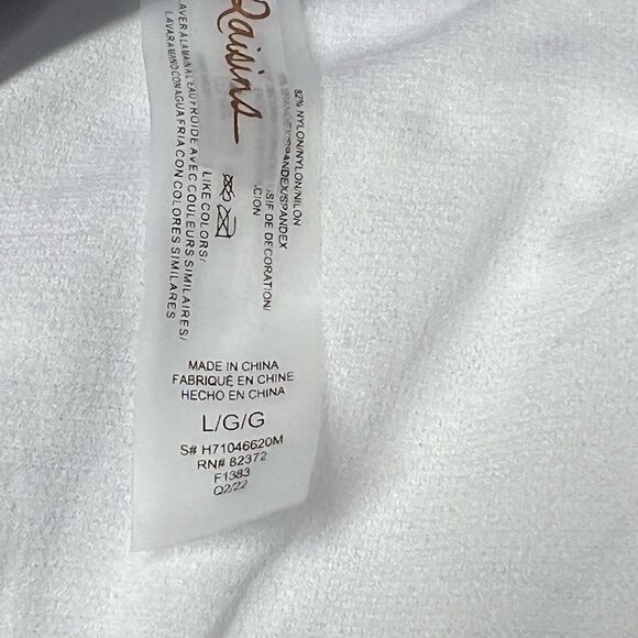 New Unworn Raisins Lunar Blue white Floral Bikini Bottom Size L - Picture 7 of 8